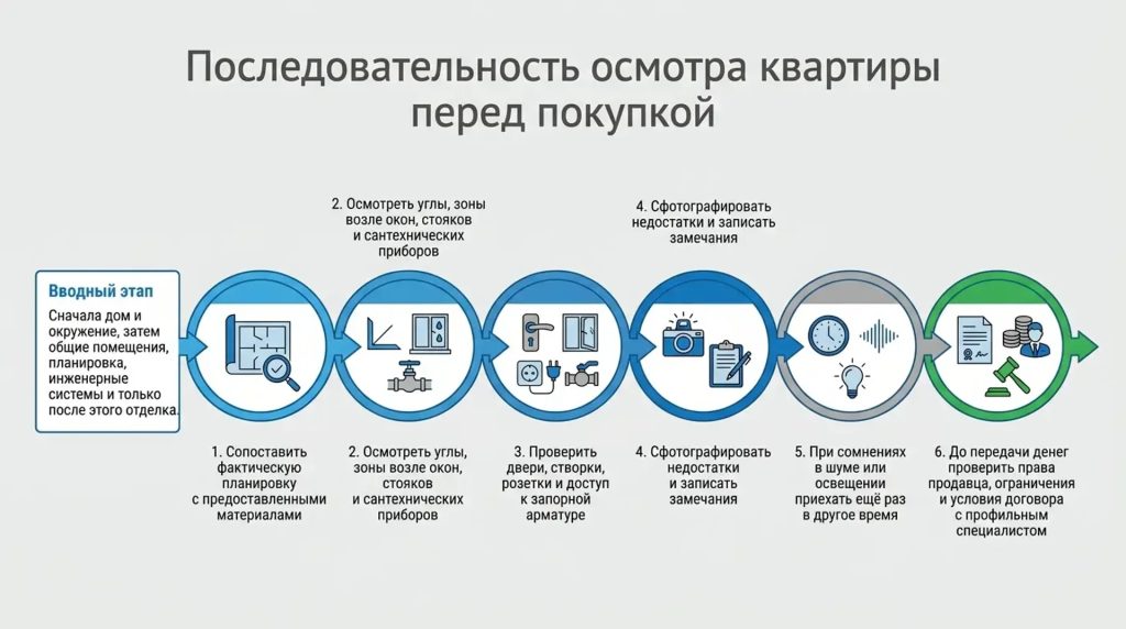 Последовательность осмотра квартиры перед покупкой